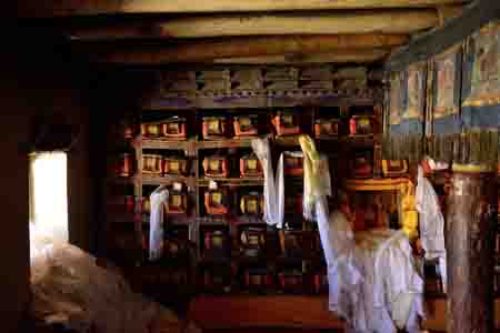 old library, kloster thiksay